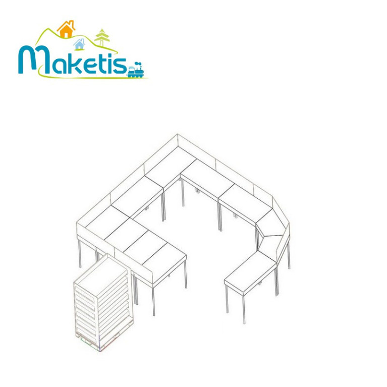 Set de 2 Easy Module Maketis 118x59 cm MOD51000  - Maketis