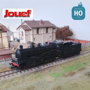 Locomotive à vapeur 140 C 158 avec tender 18 B 521 noire SNCF Ep III Analogique HO Jouef HJ2416 - Maketis