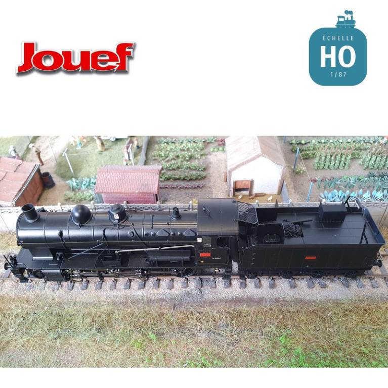 Locomotive à vapeur 140 C 158 avec tender 18 B 521 noire SNCF Ep III Analogique HO Jouef HJ2416 - Maketis