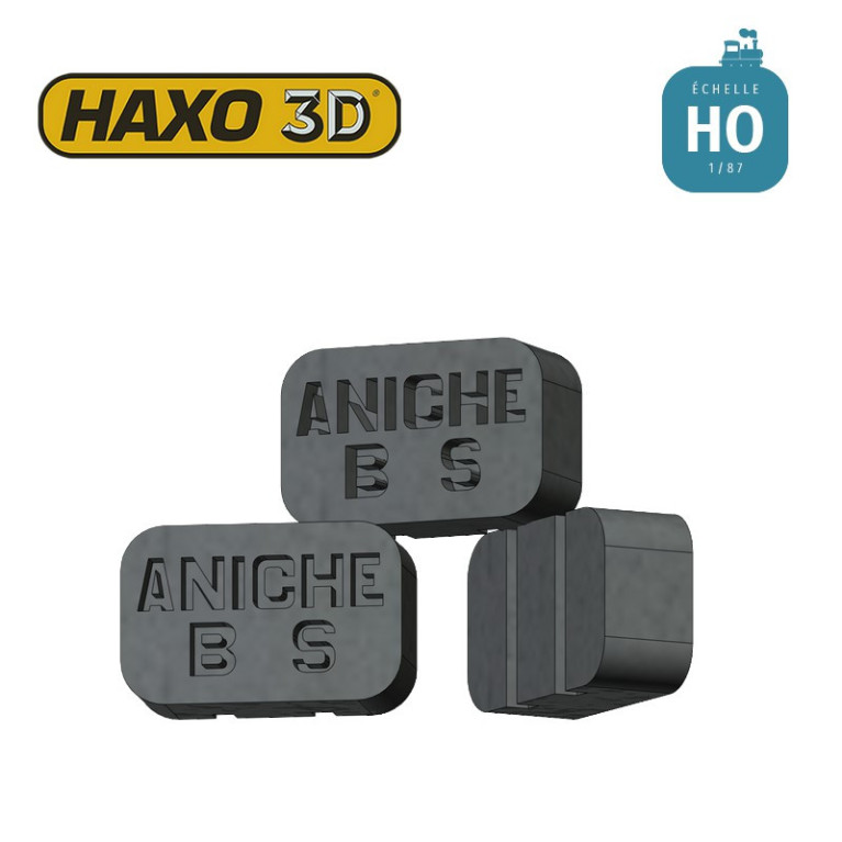 Briquettes Aniche 50 pcs HO Haxo 3D 344040 - Maketis
