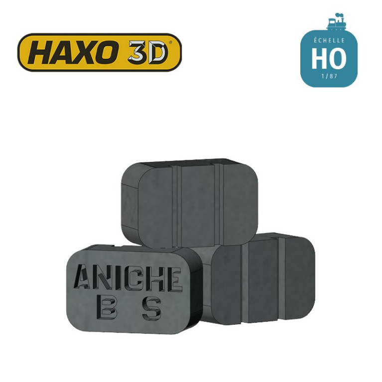 Briquettes Aniche 50 pcs HO Haxo 3D 344040 - Maketis