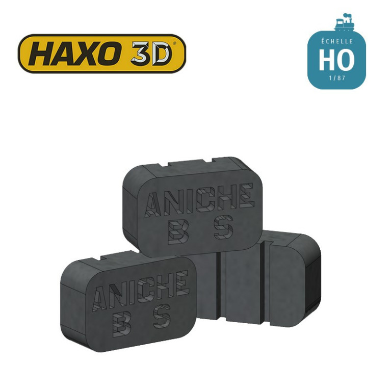 Briquettes Aniche 50 pcs HO Haxo 3D 344040 - Maketis