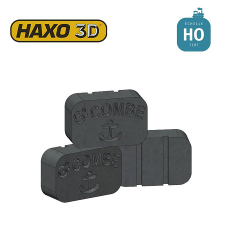 Briquettes Combe 50 pcs HO Haxo 3D 344041 - Maketis