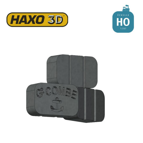 Briquettes Combe 50 pcs HO Haxo 3D 344041 - Maketis