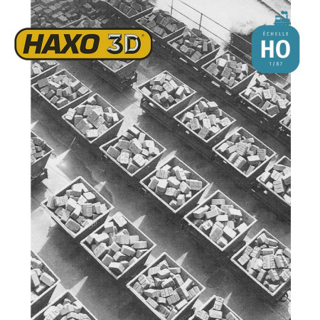Briquettes Combe 50 pcs HO Haxo 3D 344041 - Maketis