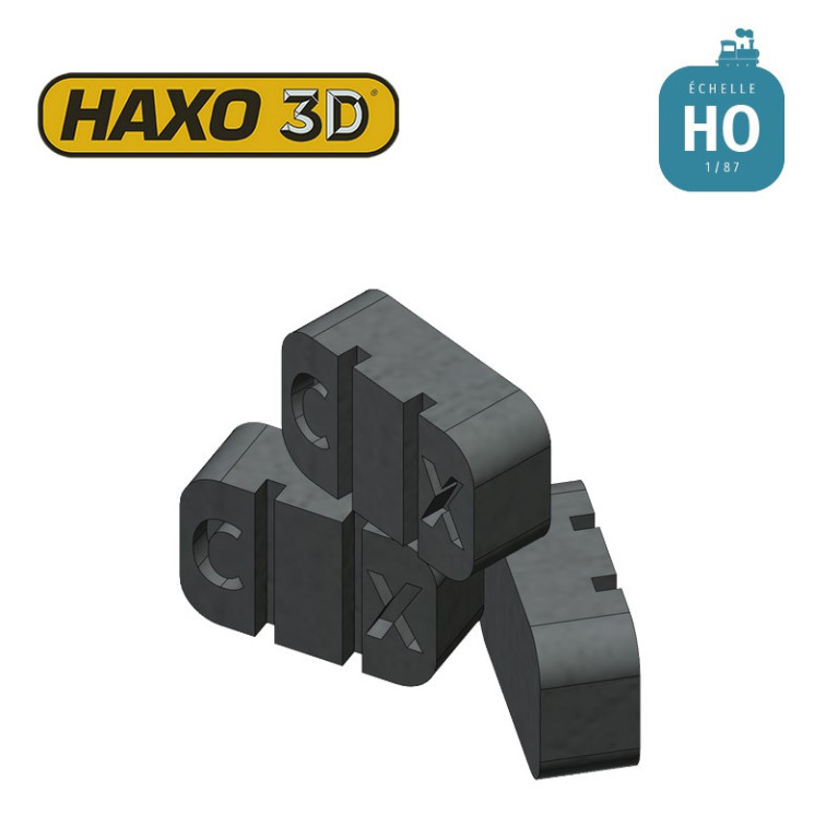 Briquettes Carmaux (CX) 50 pcs HO Haxo 3D 344042 - Maketis Briquettes Carmaux (CX) 50 pcs HO Haxo 3D 344042 - Maketis