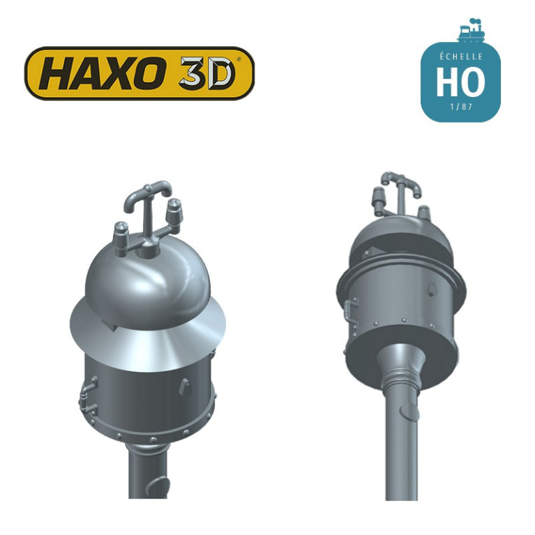 Cloche d'annonce de gare ou pour passage à niveau avec isolateur sur le dôme HO Haxo 3D 345061 - Maketis Cloche d'annonce de gare ou pour passage à niveau avec isolateur sur le dôme HO Haxo 3D 345061 - Maketis