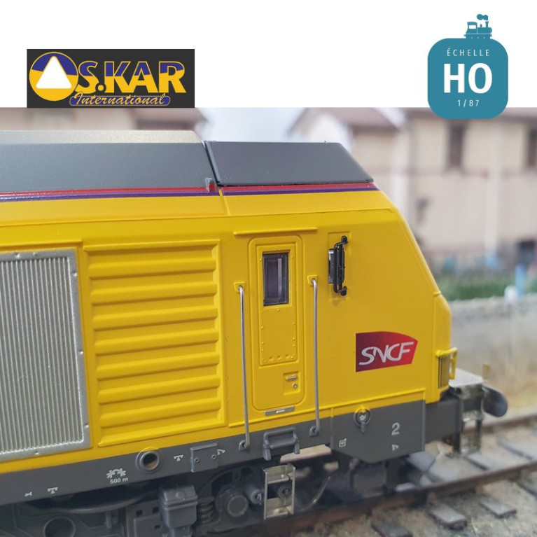 Locomotive Diesel BB 675006 SNCF jaune EP VI Analogique HO Os.kar OS7503