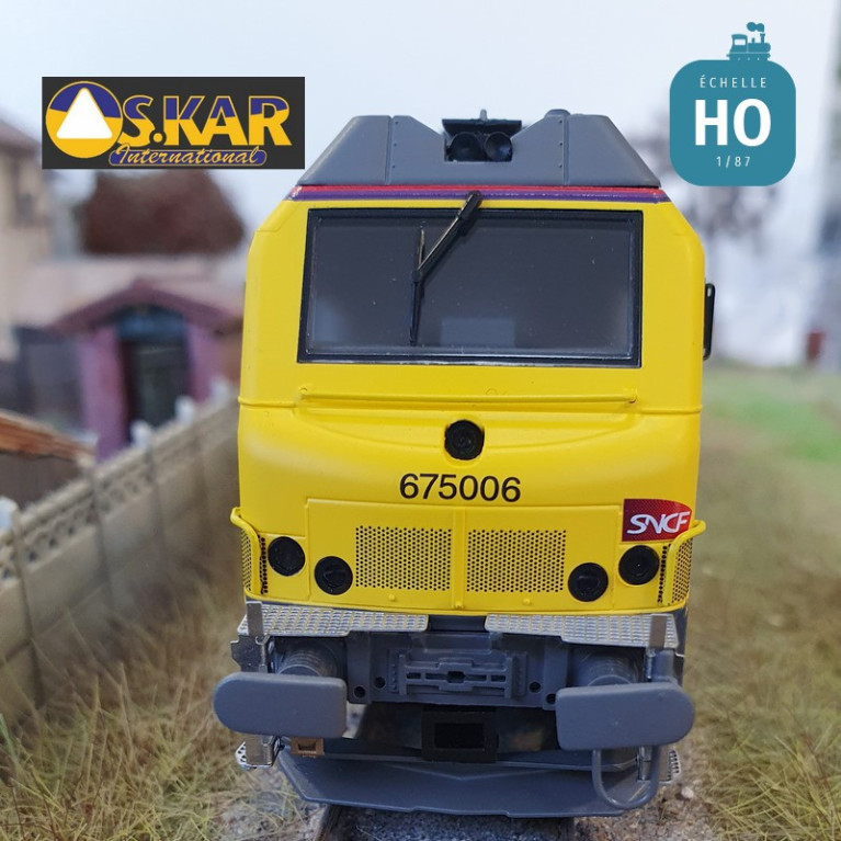 Locomotive Diesel BB 675006 SNCF jaune EP VI Digital son HO Os.kar OS7503DCCS-Maketis