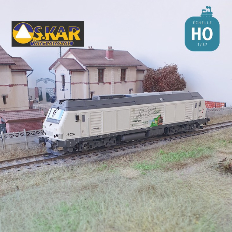 Locomotive Diesel BB 75024 ETF "Baie de Somme" EP VI Analogique HO Os.kar OS7504