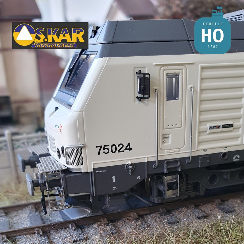 Locomotive Diesel BB 75024 ETF "Baie de Somme" EP VI Analogique HO Os.kar OS7504-Maketis