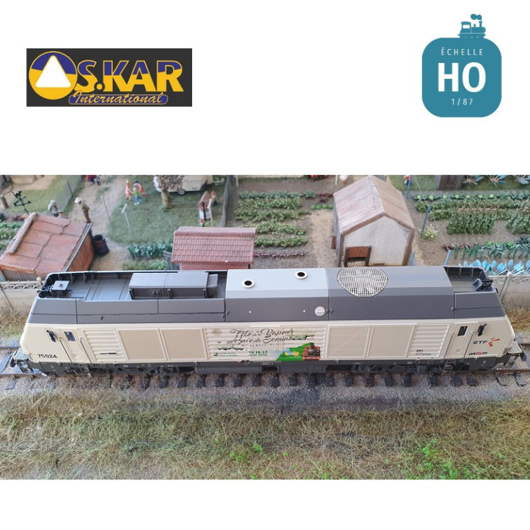 Locomotive Diesel BB 75024 ETF "Baie de Somme" EP VI Digital son HO Oskar OS7504DCCS