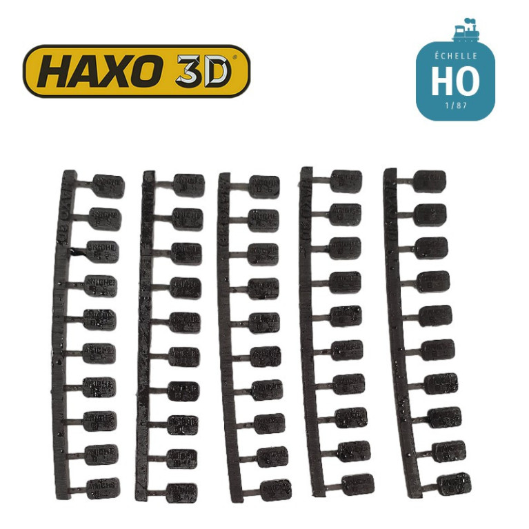 Briquettes Aniche 50 pcs HO Haxo 3D 344040 - Maketis