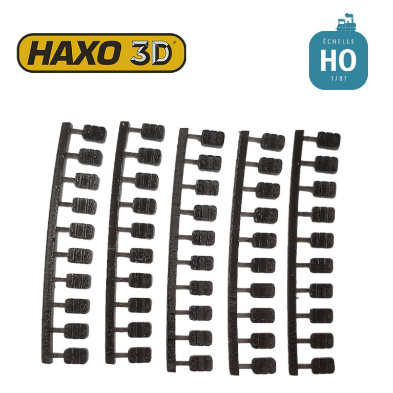 Briquettes Carmaux (CX) 50 pcs HO Haxo 3D 344042 - Maketis Briquettes Carmaux (CX) 50 pcs HO Haxo 3D 344042 - Maketis