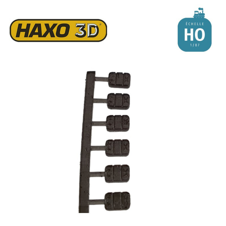 Briquettes Carmaux (CX) 50 pcs HO Haxo 3D 344042 - Maketis Briquettes Carmaux (CX) 50 pcs HO Haxo 3D 344042 - Maketis