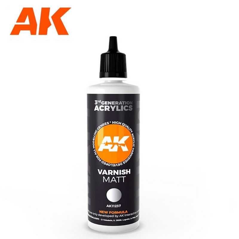 Vernis Mat 100ml nouvelle formule AK Interactive AK11237 - Maketis