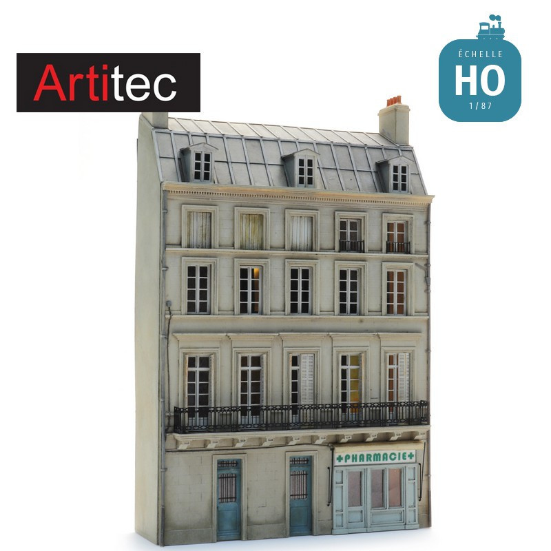 Façade de magasin de la famille Martin en kit HO Artitec 10.430