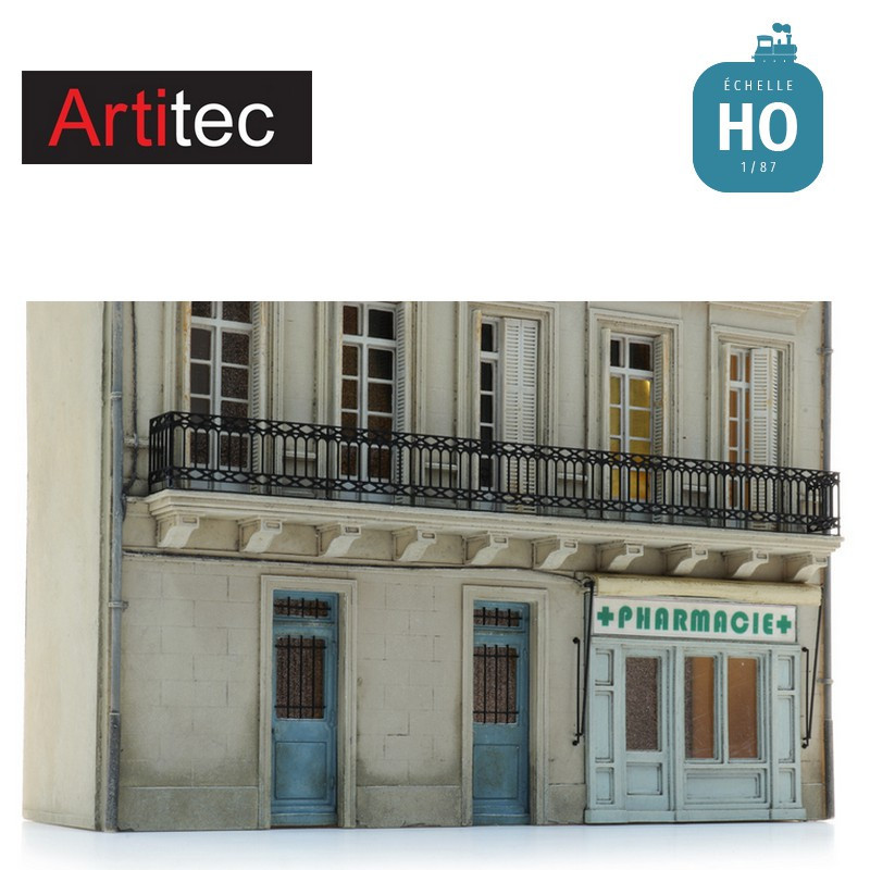 Façade de magasin de la famille Martin en kit HO Artitec 10.430 - Maketis