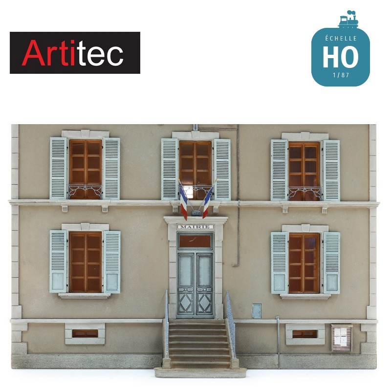 Mairie / Ecole communale en kit HO Artitec 10.433 - Maketis
