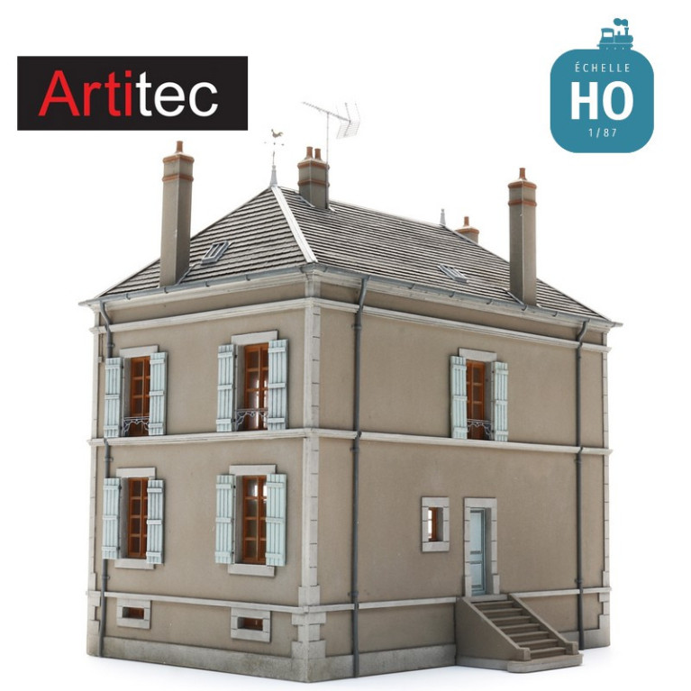 Mairie / Ecole communale en kit HO Artitec 10.433 - Maketis Mairie / Ecole communale en kit HO Artitec 10.433 - Maketis