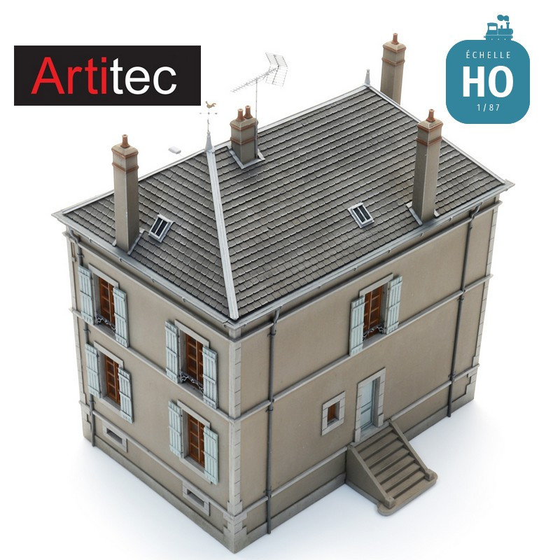 Mairie / Ecole communale en kit HO Artitec 10.433 - Maketis