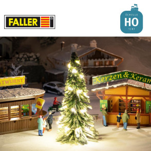 Coffret promotionnel Sapin de Noël avec illuminations HO Faller 181245