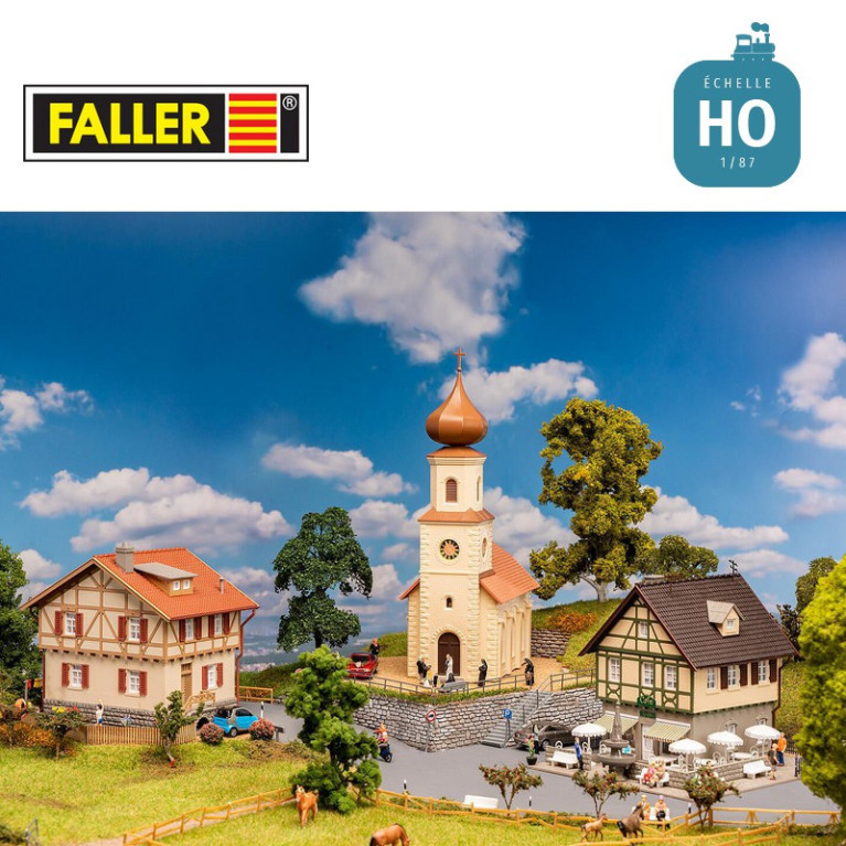 Coffret promotionnel Village Idyllique HO Faller 190082