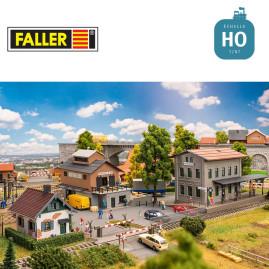 Coffret promotionnel Gare de Feldkirchen HO Faller 190137 - Maketis