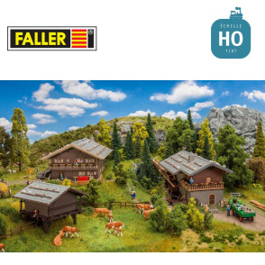 Coffret promotionnel Village Alpin HO Faller 190139 - Maketis