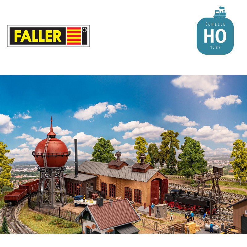 Coffret promotionnel Petit dépôt ferroviaire HO Faller 190140