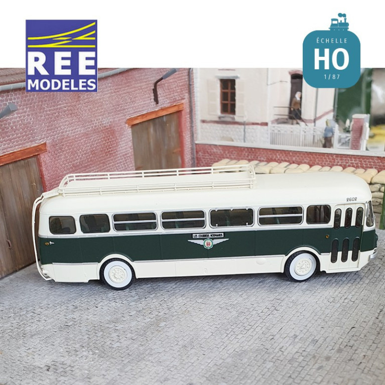Autocar Renault R4190 Vert et crème TRANSCAR « LES COURRIERS NORMANDS » (14) HO REE CB-135 - MAKETIS Autocar Renault R4190 Vert et crème TRANSCAR « LES COURRIERS NORMANDS » (14) HO REE CB-135 - MAKETIS