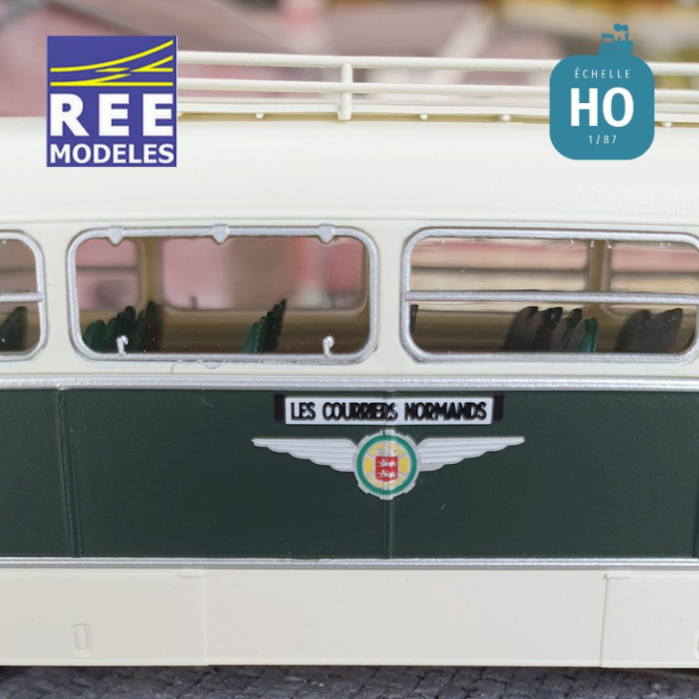 Autocar Renault R4190 Vert et crème TRANSCAR « LES COURRIERS NORMANDS » (14) HO REE CB-135 - MAKETIS Autocar Renault R4190 Vert et crème TRANSCAR « LES COURRIERS NORMANDS » (14) HO REE CB-135 - MAKETIS
