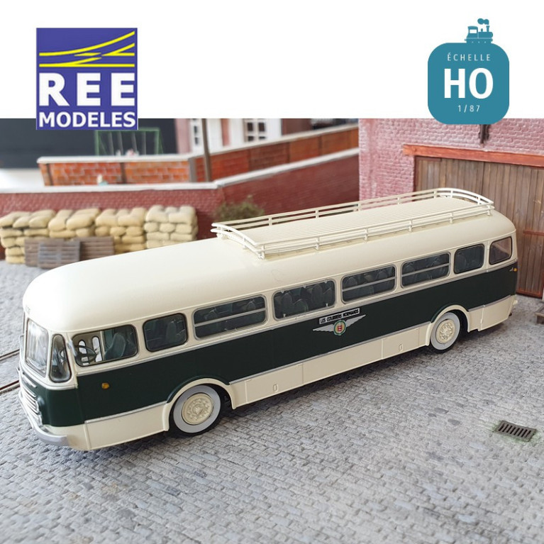 Autocar Renault R4190 Vert et crème TRANSCAR « LES COURRIERS NORMANDS » (14) HO REE CB-135 - MAKETIS Autocar Renault R4190 Vert et crème TRANSCAR « LES COURRIERS NORMANDS » (14) HO REE CB-135 - MAKETIS