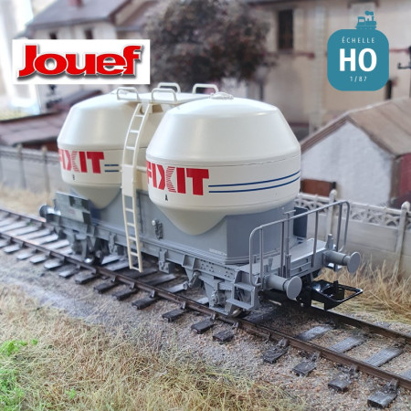 Wagon silo type Ucs "Fixit" SNCF Ep V HO Jouef HJ6239 - Maketis