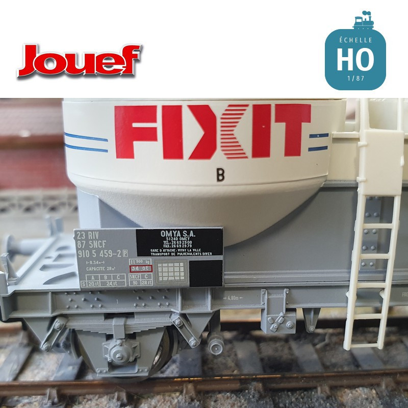 Wagon silo type Ucs "Fixit" SNCF Ep V HO Jouef HJ6239 - Maketis