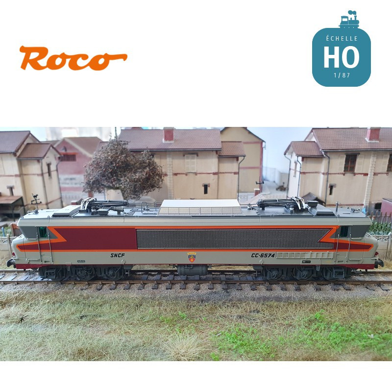Locomotive électrique CC 6574 SNCF Ep IV Digital son HO ROCO 70619 - Maketis