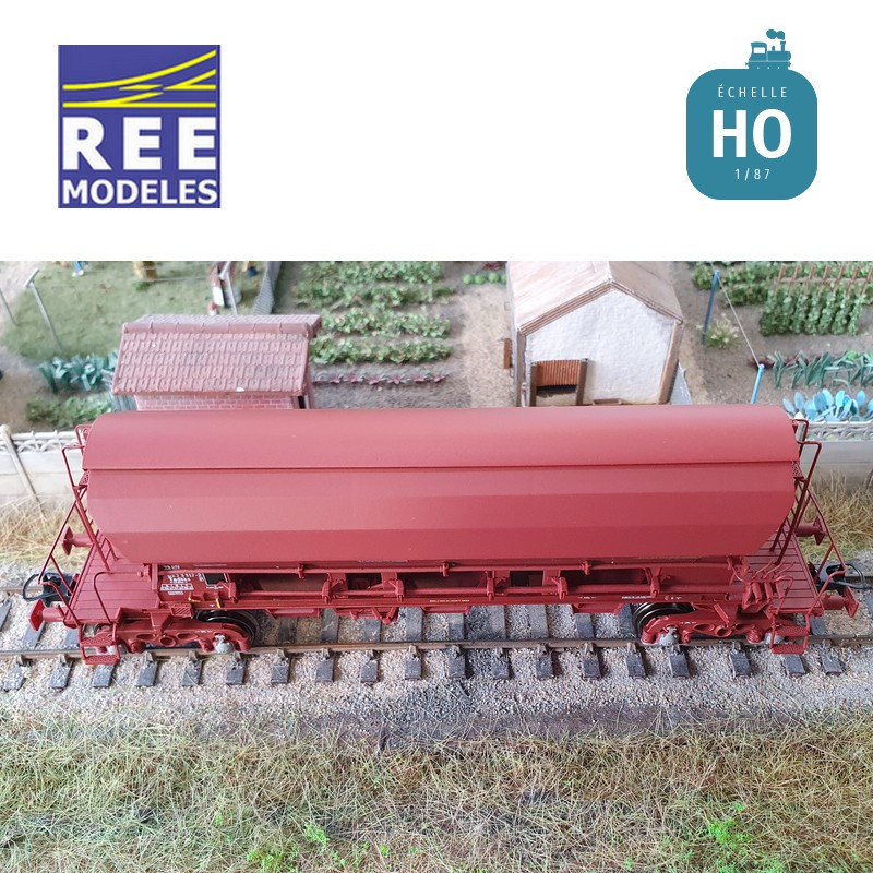 Wagon trémie T8 Tadkks SNCF Ep VI HO REE WB-845 - Maketis