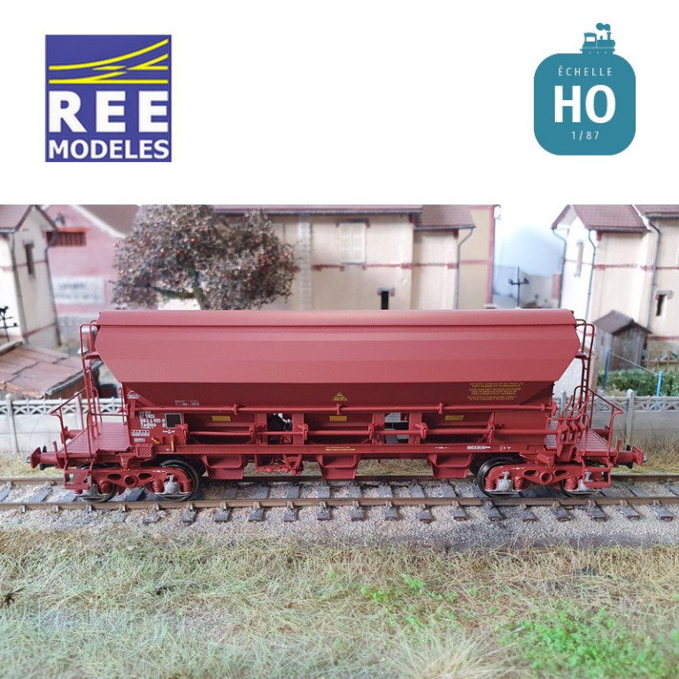 Wagon trémie T8 Tadkks SNCF Ep IV-V HO REE WB-843 - Maketis