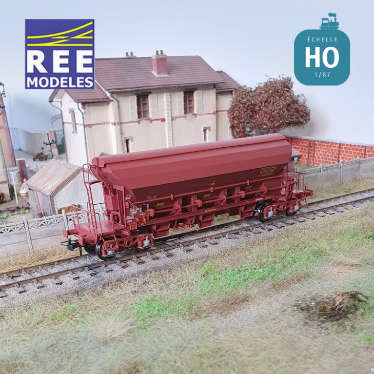 Wagon trémie T8 Tadkks SNCF Ep IV-V HO REE WB-843 - Maketis