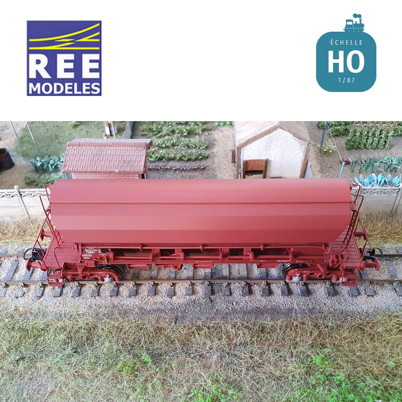 Wagon trémie T8 Tadkks SNCF Ep IV-V HO REE WB-843 - Maketis