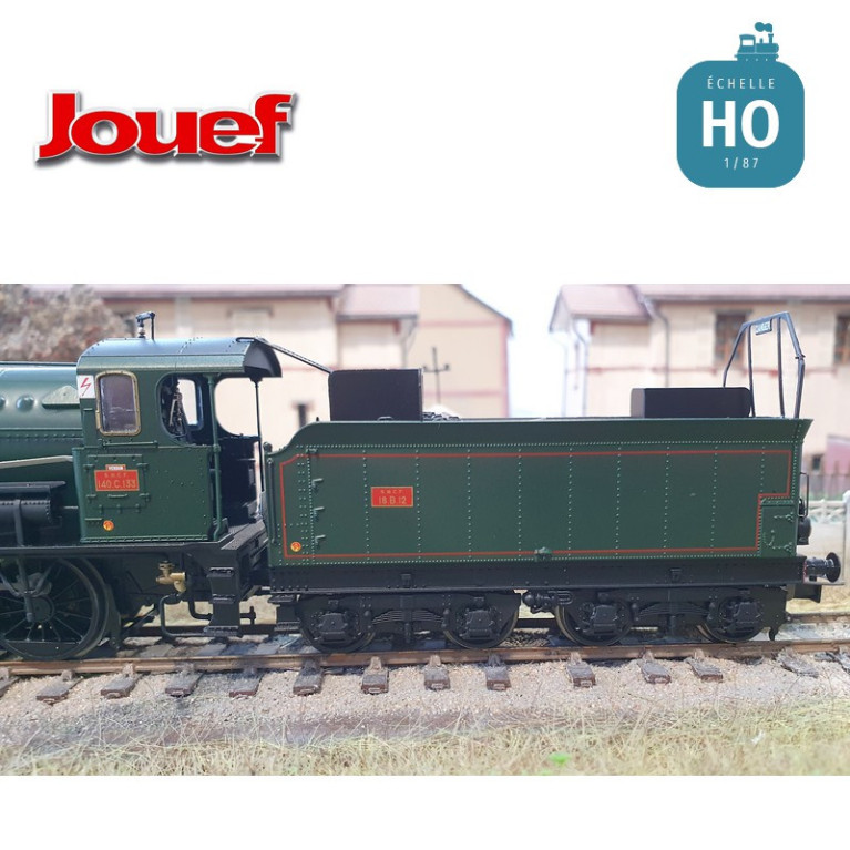 Locomotive à vapeur 140 C 133 avec tender 18 B 12 SNCF Ep III Analogique HO Jouef HJ2415-Maketis