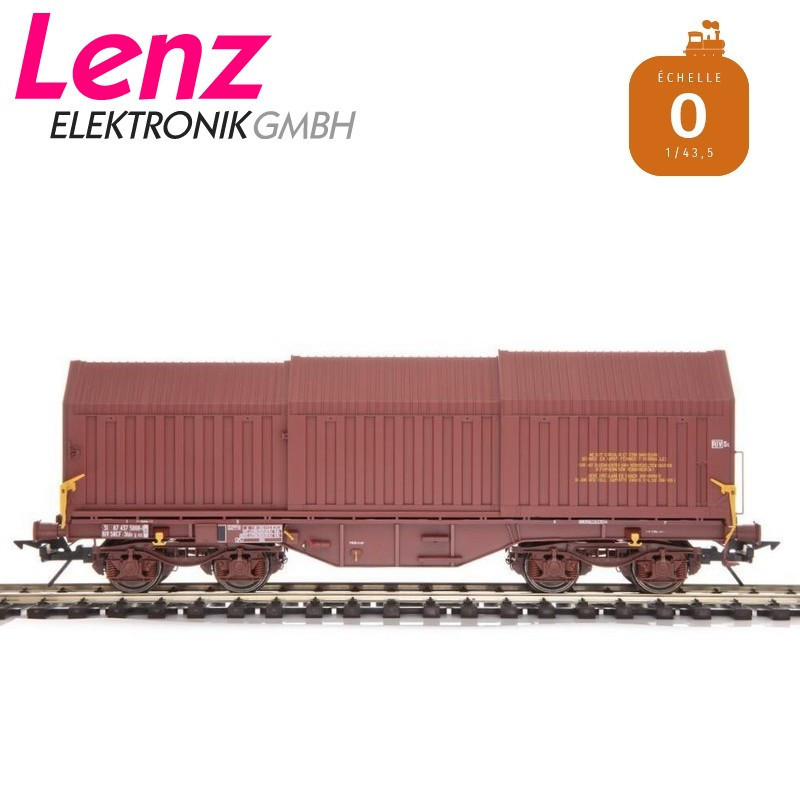 Wagon transport de coils Shis 50.2 SNCF Ep IV-V échelle O SNM/LENZ 42260-30
