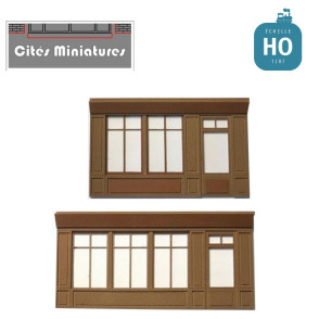 Façade boutique ancienne (pack de 2) HO Cités miniature ED-036-5&6-HO-Maketis