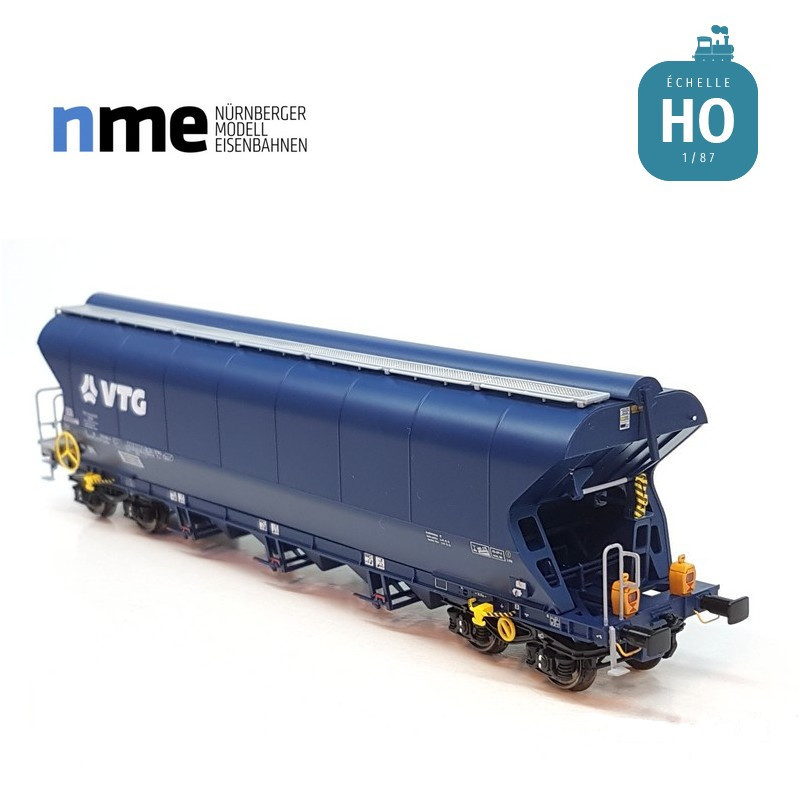 Getreidewagen Tagnpps 102m3 VTG mit Zugschlussbeleuchtung SNCF, HO NME 504696