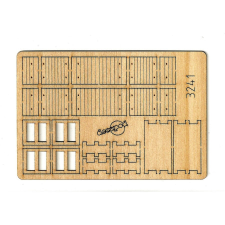 Pedestrian crossing 1m20 for double lanes (3 pcs) H0 Decapod 3241 - Maketis Pedestrian crossing 1m20 for double lanes (3 pcs) H0 Decapod 3241 - Maketis