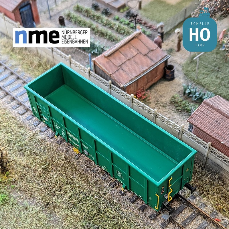 Offener Güterwagen Eamnos 57m³ ON RAIL grün Ep VI HO NME 543603 - Maketis