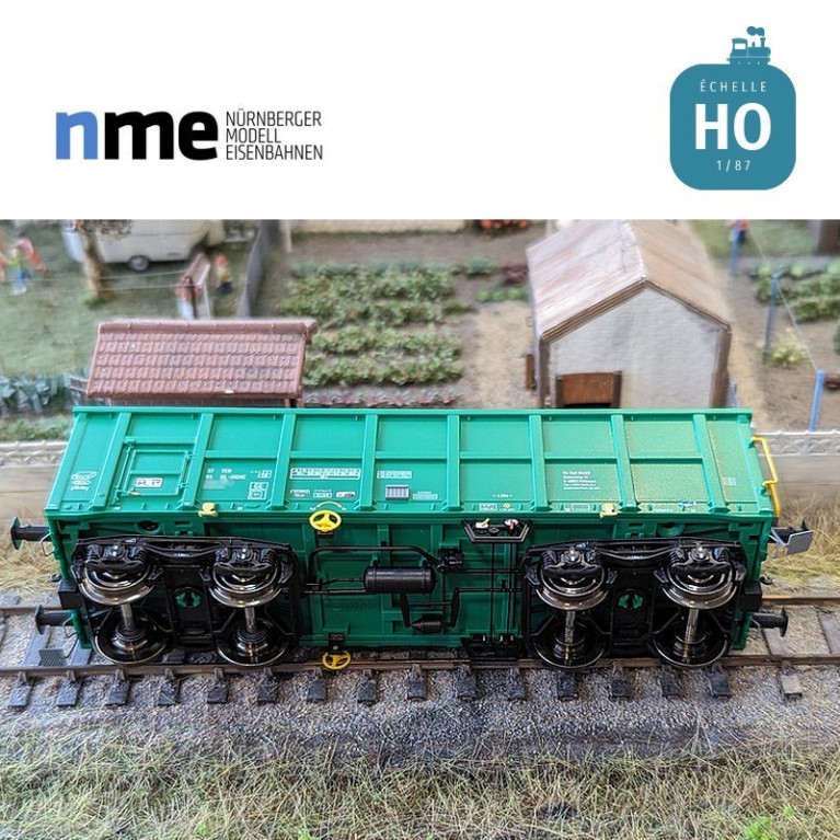 Offener Güterwagen Eamnos 57m³ ON RAIL grün Ep VI HO NME 543602 - Maketis