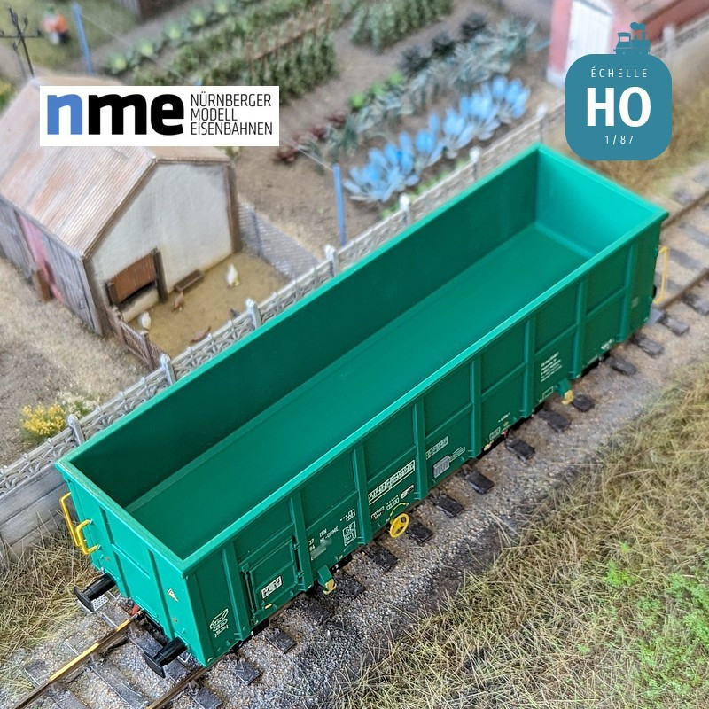 Eamnos dumper wagon 57m³ ON RAIL green Ep VI HO NME 543605 - Maketis