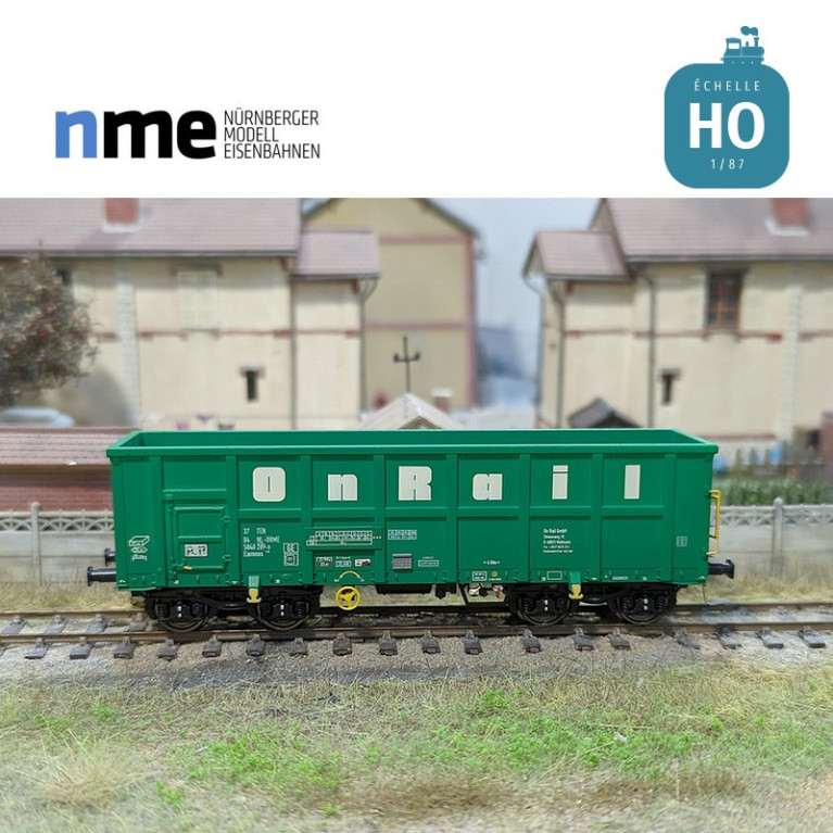 Eamnos 57m³ ON RAIL dumper wagon green Ep VI HO NME 543600 - Maketis