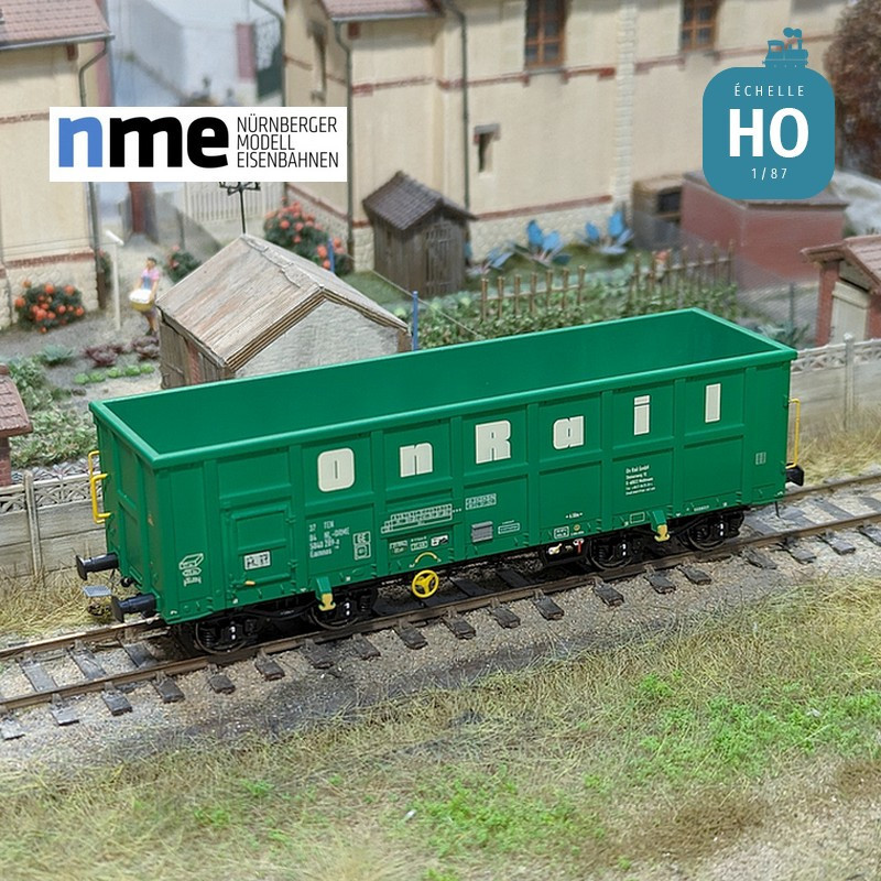 Offener Güterwagen Eamnos 57m³ ON RAIL grün Ep VI HO NME 543600 - Maketis